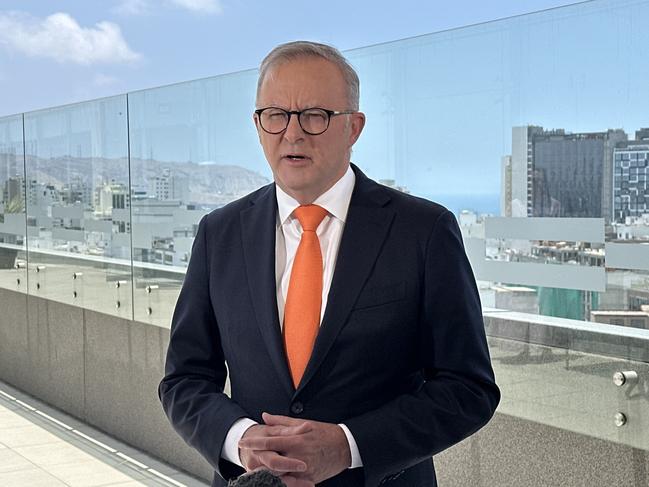 Prime Minister Anthony Albanese at the Asia Pacific Economic Cooperation (APEC) summit. Picture: Clare Armstrong