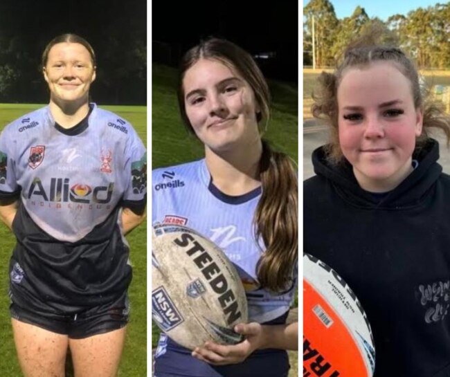 Coira Raftery, Shanae Cassidy and Keira Bright of Pennant Hills Cherrybrook.