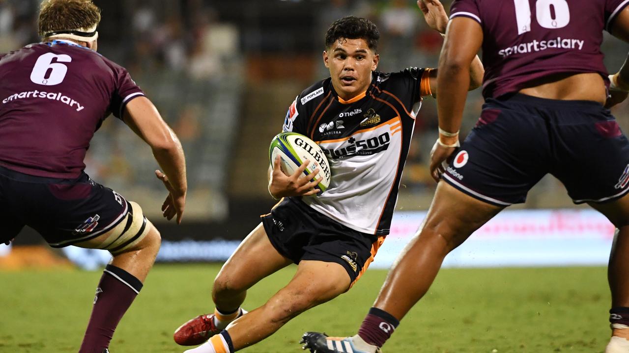 Noah Lolesio of the Brumbies during the round one Super Rugby match.