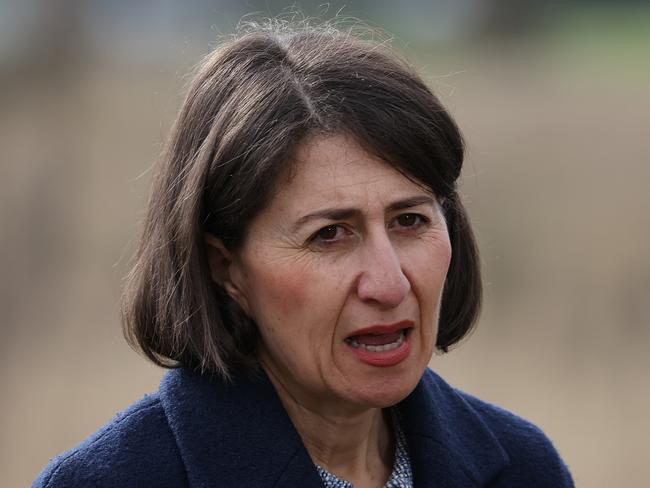 SYDNEY, AUSTRALIA - NewsWire Photos JUNE 15, 2021: Pictured Premier Gladys Berejiklian,  making a major announcement about the Bradfield City Centre. Picture: NCA NewsWire / Dylan Coker