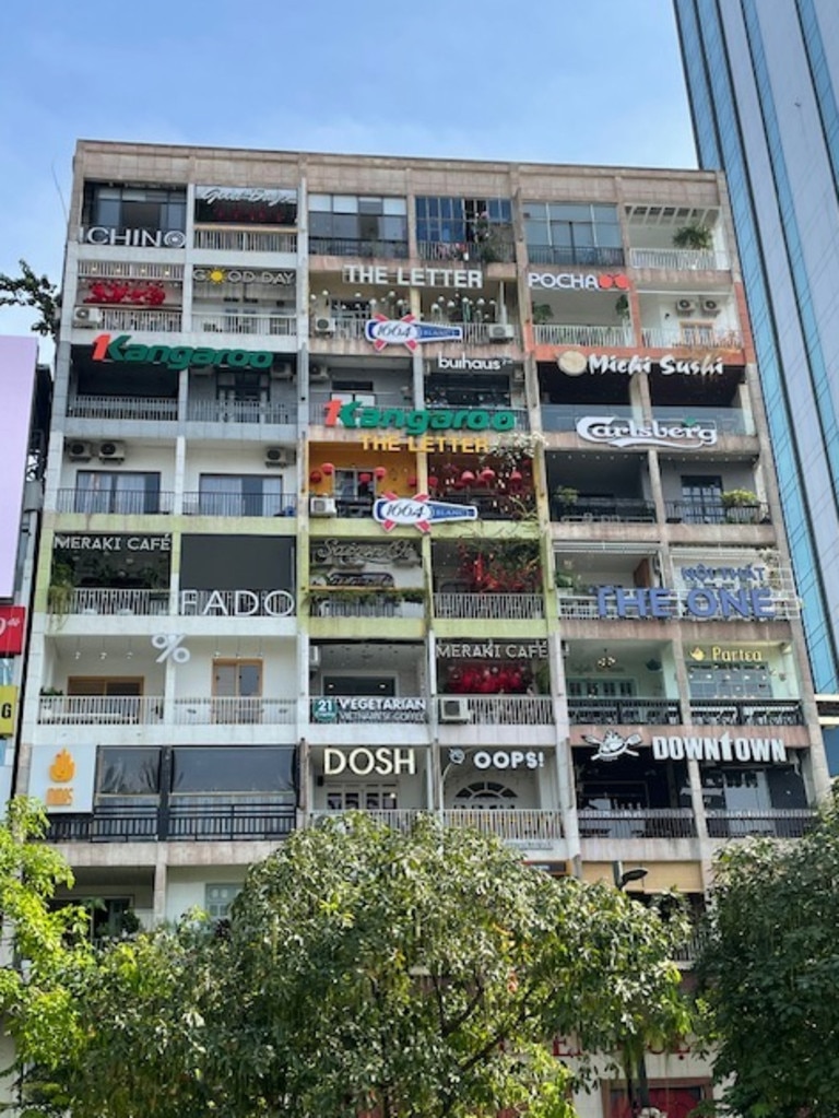 This is the outside of the Cafe Apartment complex. Picture: News.com.au