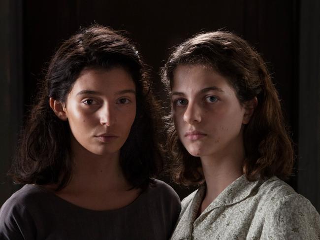 Foxtel drama My Brilliant Friend. From left, Gaia Girace (Lila) and Margherita Mazzucco (Elena)