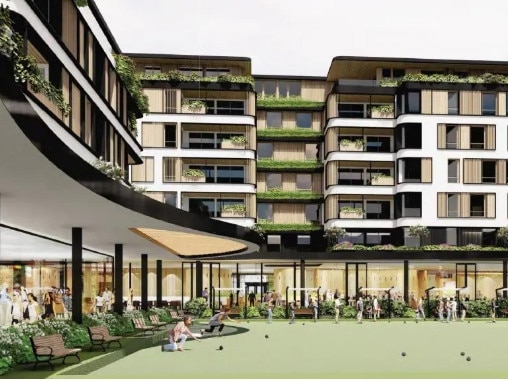 An artist’s impression of the Waverley Bowling Club's proposed redevelopment.