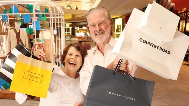 Winners of the $10,000 The Sunday Times’ $10,000 Karrinyup shopping spree Carol and Peter Mercovich.