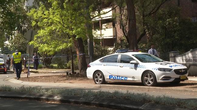 The scene in Wentworthville shortly after the shooting. Picture: TNV