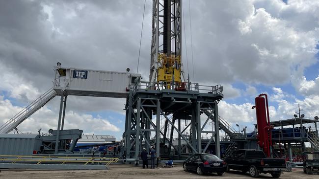 Tamboran gas rig at the Beetaloo Basin.