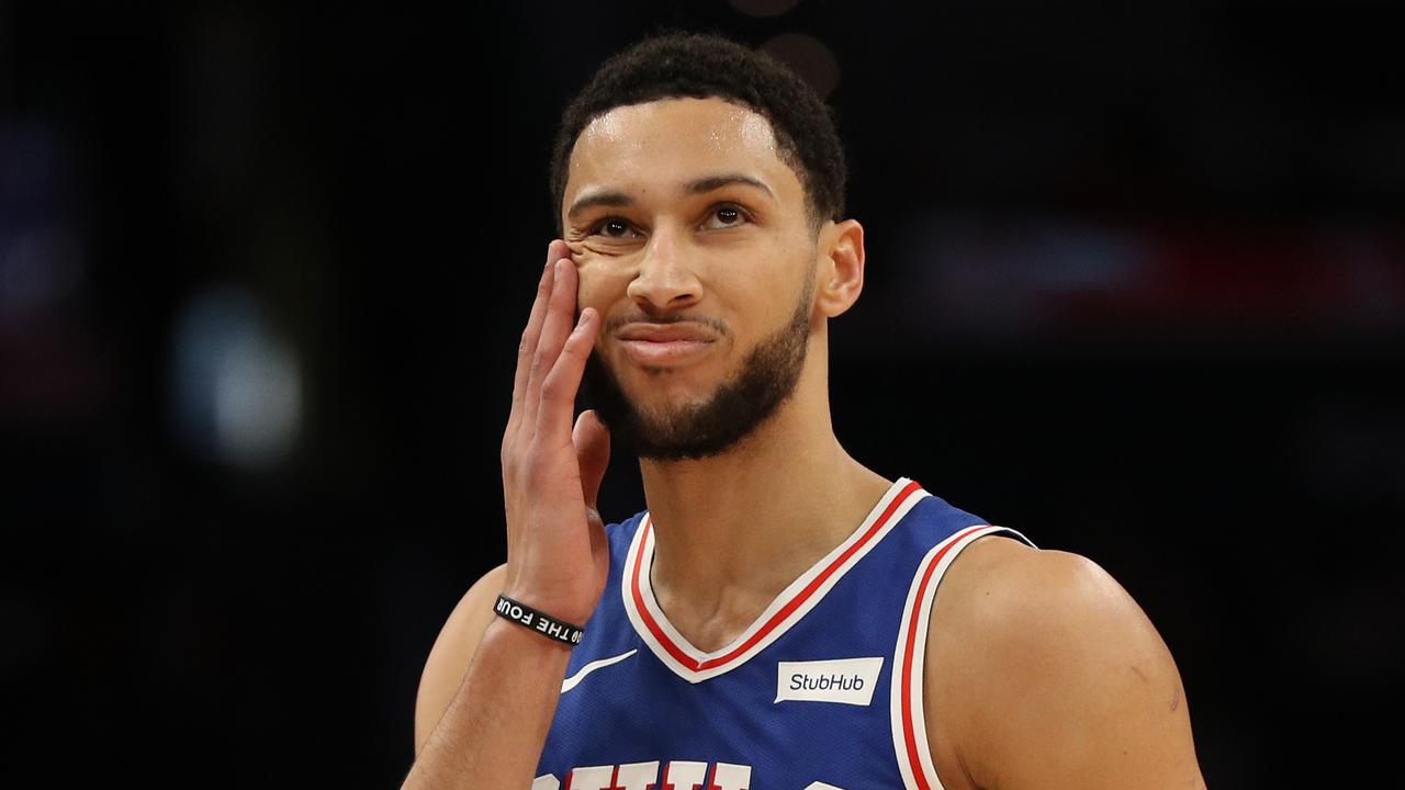 Ben Simmons is yet to play for the 76ers this season. (Photo by Patrick Smith/Getty Images)