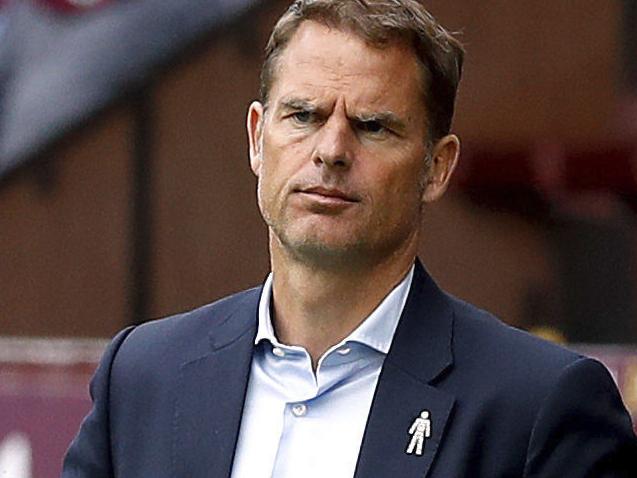 Crystal Palace manager Frank de Boer watches the English Premier League soccer match against Burnley at Turf Moor, Burnley, England, Sunday Sept. 10, 2017. (Martin Rickett/PA via AP)