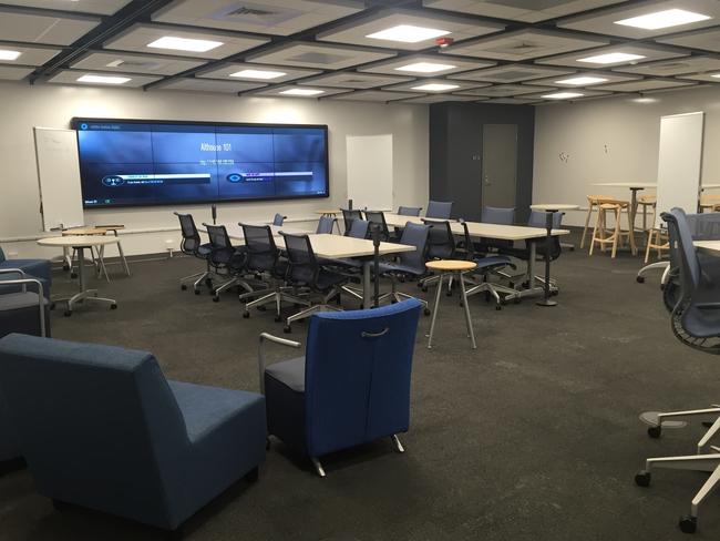 The Bluebox Studio experimental teaching classroom supports faculty developing and researching new approaches to teaching. Picture: Penn State University