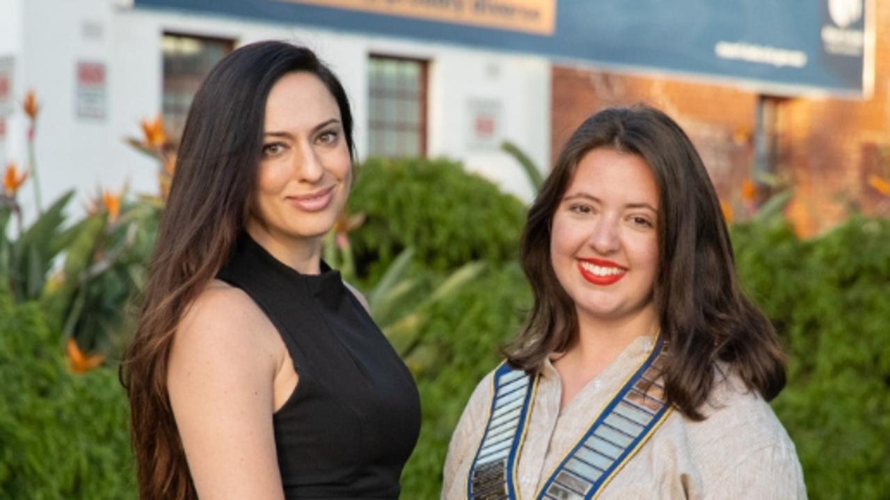 Merri-bek’s current mayor and Greens member Angelica Panopoulos (left) with deputy mayor Helen Davidson. Picture: Merri-bek Council