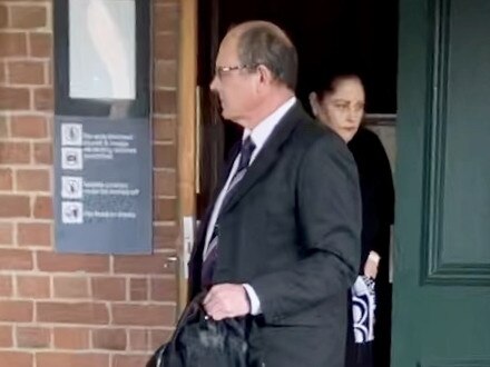 Graham Clancy leaving Grafton Local Court.