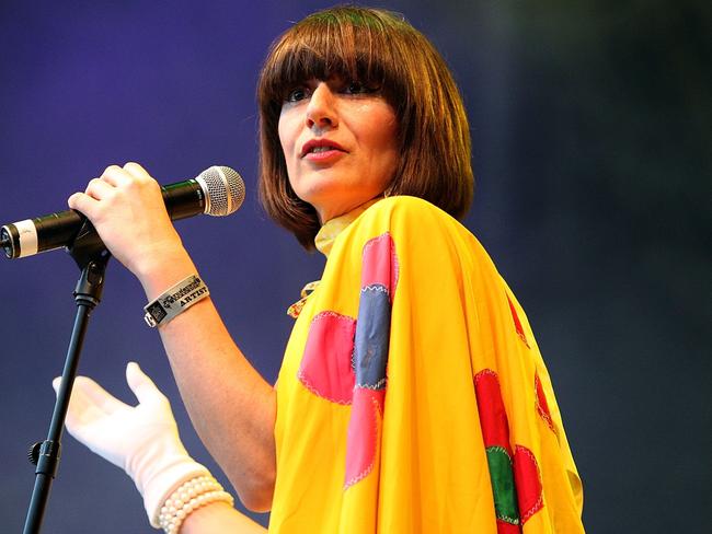 Danielle Moore of the group Crazy P performing in Sydney in 2008. Picture: Graham Denholm/Getty Images