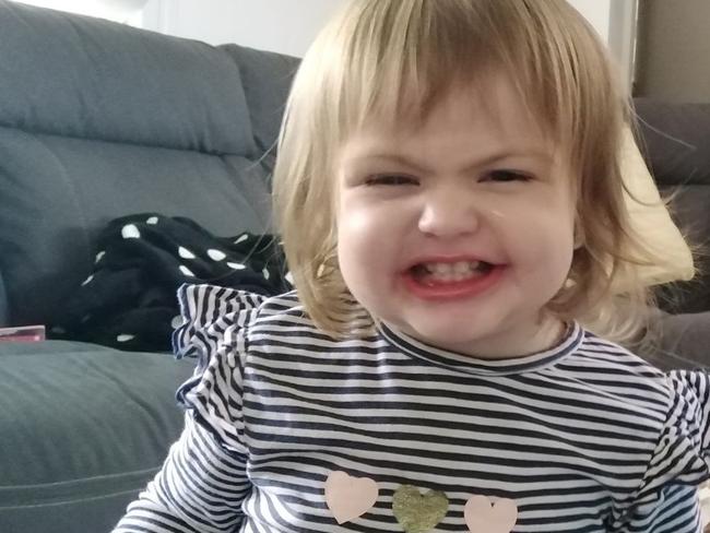 Millie Carpenter, showing her cheeky smile. <b><a href="https://www.dailytelegraph.com.au/newslocal/blacktown-advocate/vote-help-us-find-the-cheekiest-toddler-in-nsw/news-story/9ae7eb32bd93be85a472b448d0c19dda">VOTE HERE </a></b>