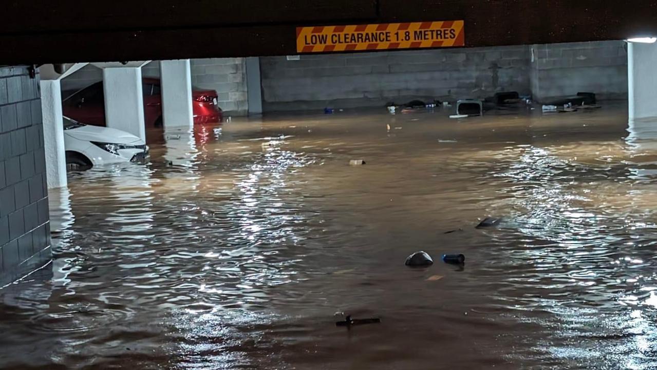 Fifteen cars parked in the Chateau Bohemia underground carpark have been written off after a blocked drain caused huge flooding in Edge Hill on Saturday.