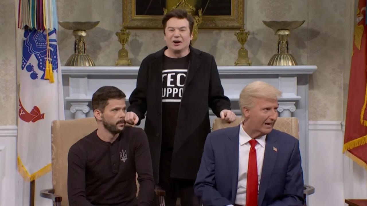 SNL cast member James Austin Johnson (right) makes a very convincing Trump.