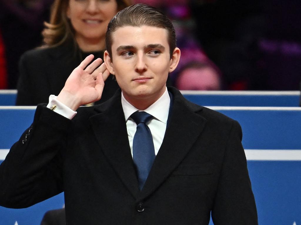 The confident 18-year-old was credited by his father for helping with the re-election campaign. Picture: ANGELA WEISS / AFP