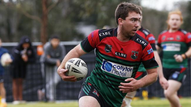 Colyton halfback Jayden Murphy-Hinton landed in hot water during his side’s upset victory over Windsor at The Kingsway. Photographer: Warren Gannon Photography