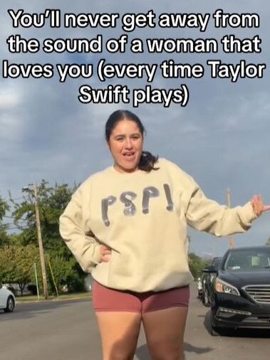 Yep! Taylor Swift is involved. Picture: TikTok/heysarraa