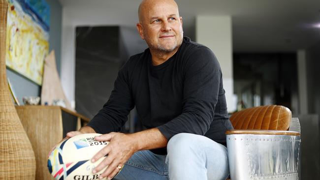 New Rugby Australia boss Rob Clarke pictured at his Manly home. Picture: Sam Ruttyn