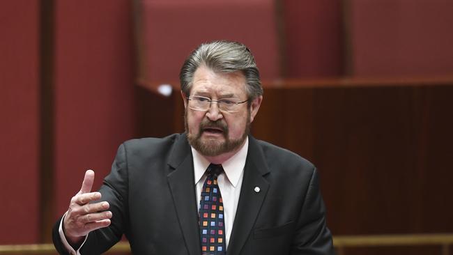 Independent Senator Derryn Hinch is leading a joint parliamentary committee overseeing the rollout of the national redress scheme. Picture: AAP/Lukas Coch