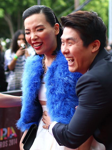 Dami Im and her husband Noah Kim ARIA Awards 2014.