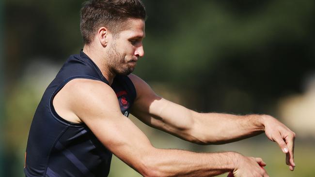 Melbourne forward Jesse Hogan will spend some time in midfield. Picture: Getty Images