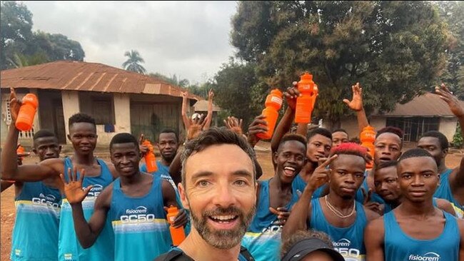 Kamakwie athletes repping pre-loved sportswear recently in Sierra Leone, via Instagram