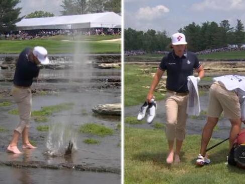 Cam Smith’s wet & wild 7th hole at the USPGA Championships