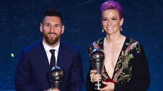 Lionel Messi and Megan Rapinoe grabbed the top gongs.