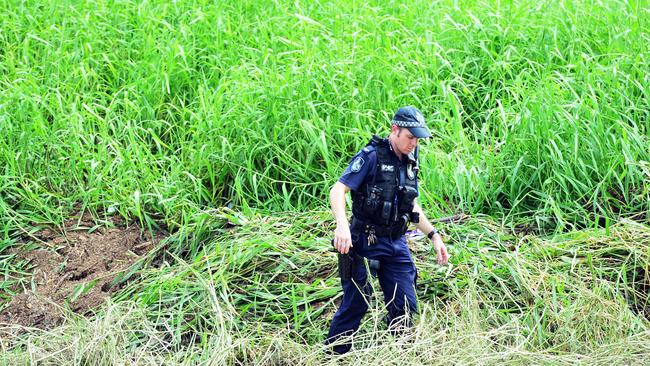 Two bodies were discovered in a stormwater drain in Aitkenvale, Townsville. Picture: Zak Simmonds