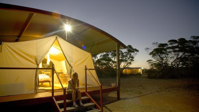 Kangaluna Camp in the Gawler Ranges.