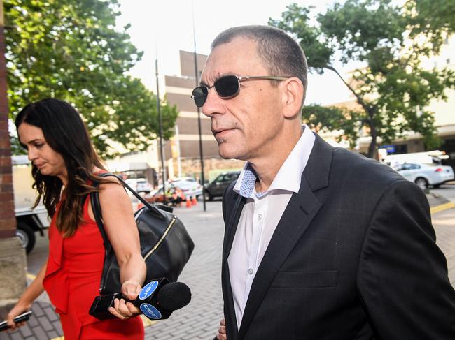 Derrick Belan arrives at Parramatta Court in March 2018. Picture: Brendan Esposito