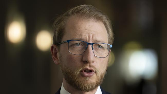 Opposition home affairs spokesman James Paterson says Labor had failed to combat anti-Semitism on campuses. Picture: NCA NewsWire / Martin Ollman