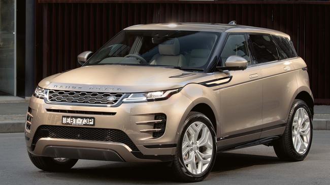 The Range Rover Evoque uses a lithium ion battery to supplement its engine. Picture: Supplied.