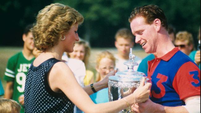 Princess Diana and James Hewitt. Picture: Supplied/Seven.