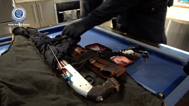 Firearms and drugs have also been seized. Picture: NSW Police