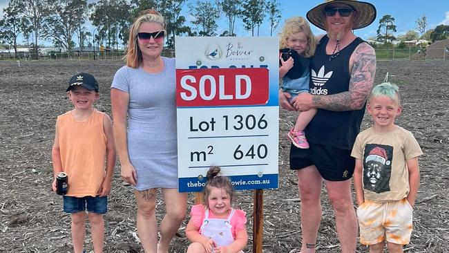 The vacant lot they bought to create the perfect home.