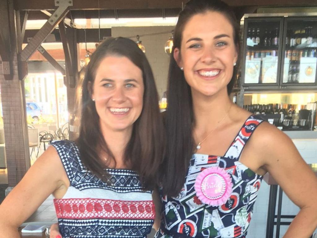 Melissa Hoskins (right) with her sister Jessica Locke. Picture: Supplied