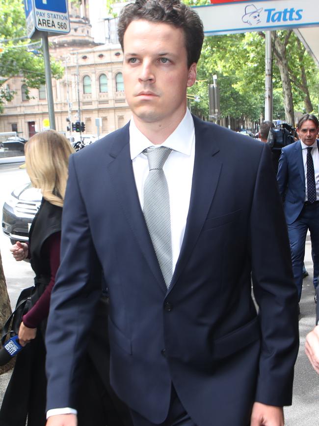 Dominic Walker outside court in December last year. Picture: AAP Image/David Crosling