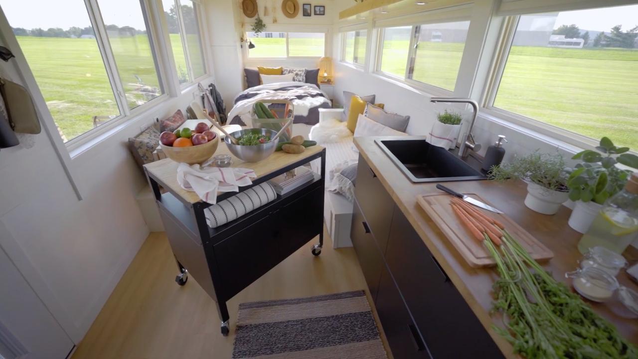 Inside Ikea's new tiny houses. Picture: Ikea tiny home project