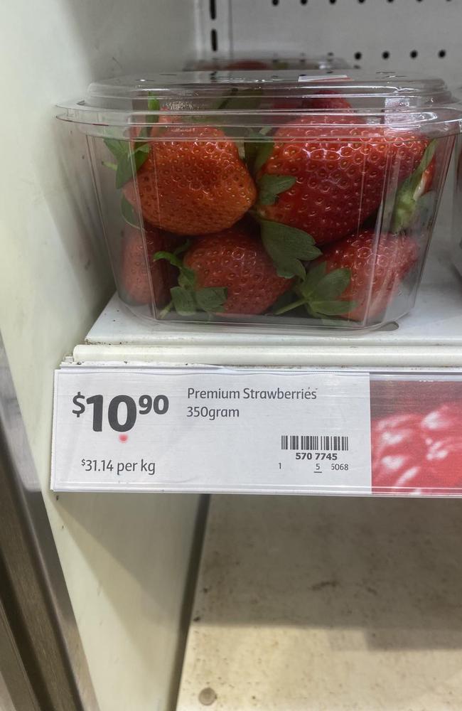 Coles is selling 350g for $10.90 – while Woolies has the same amount priced at $6.50. Picture: news.com.au