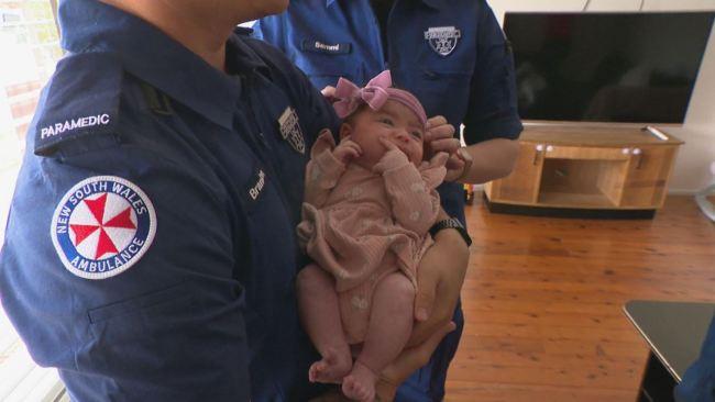 Alanna and Tyrone's second child. Picture: 9News