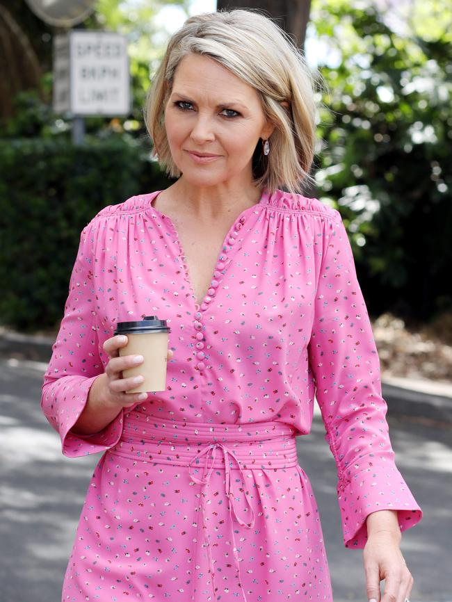 Georgie Gardner, the new face of the Today Show, pictured this morning.