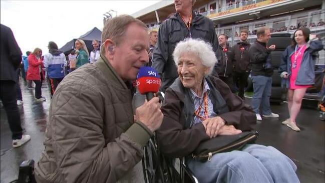 Wholesome interview with racing legend wins fans