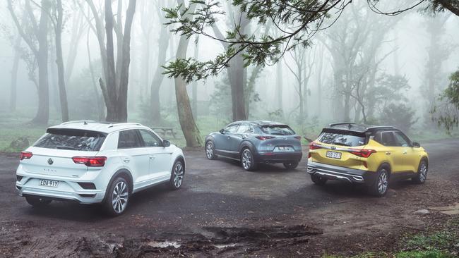 The Volkswagen T-Roc, Mazda CX-30 and Kia Seltos are all new arrivals on Australian roads.