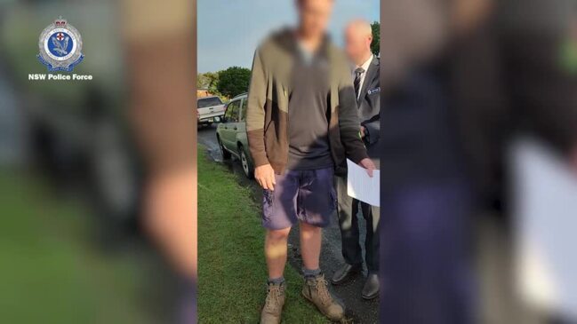 A Coffs Harbour man has been charged for alleged online child grooming, he was arrested on Tuesday (April 23, 2024) Video: NSW Police
