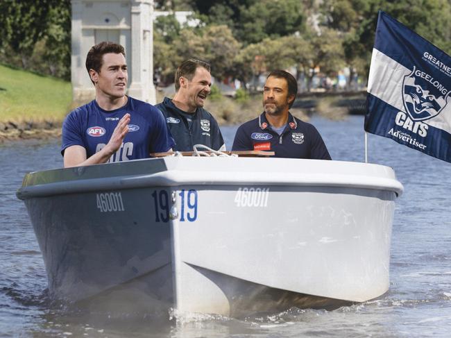 Cool or crazy? AFL stars respond to GF boat parade