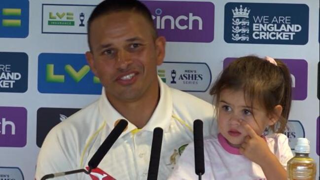 Usman Khawaja’s daughter steals the show!