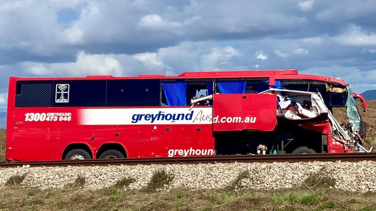 A photograph of the bus appears to show parts of the caravan inside the coach body. Picture: Supplied