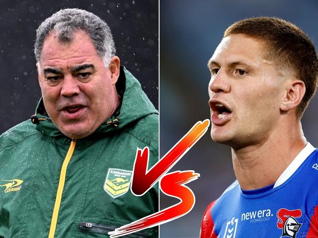 Awkward Magic Round reunions – Mal Meninga and Kalyn Ponga